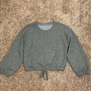 LOFT Gray Crew Neck Sweater